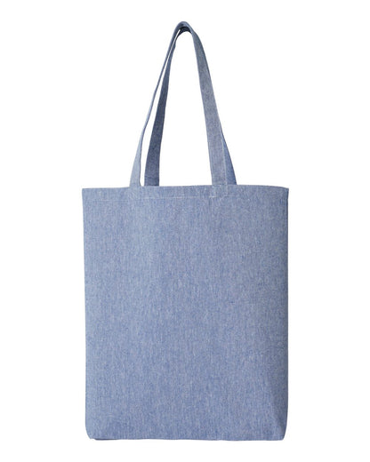 OAD Midweight Recycled Gusseted Tote OAD106R #color_Heather Medium Blue