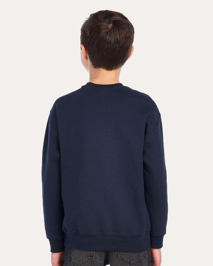 JERZEES Youth NuBlend® Crewneck Sweatshirt 562BR #colormdl_J. Navy