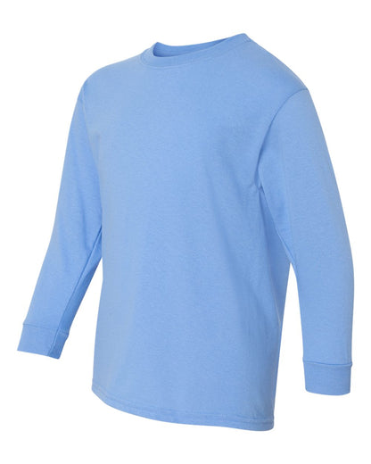 Gildan Youth Heavy Cotton™ Long Sleeve T-Shirt 5400B #color_Carolina Blue