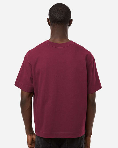 American Apparel Unisex Heavyweight Cotton Mid-Length Tee 13ML0 #colormdl_Burgundy