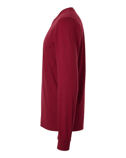 American Apparel Unisex Fine Jersey Long Sleeve Tee 2007 #color_Cranberry