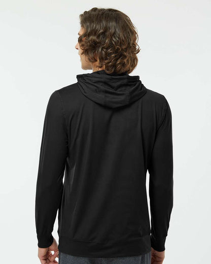 Holloway Men's Eco Revive™ Ventura Soft Knit Hooded Sweatshirt 222598 #colormdl_Black