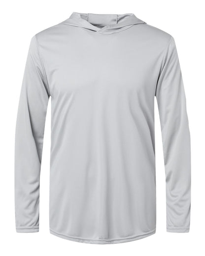 Holloway Men's Momentum Hooded Long Sleeve T-Shirt 222830 #color_Silver
