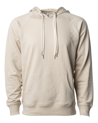 Independent Trading Co. Unisex Icon Lightweight Loopback Terry Hooded Sweatshirt SS1000 #color_Sand
