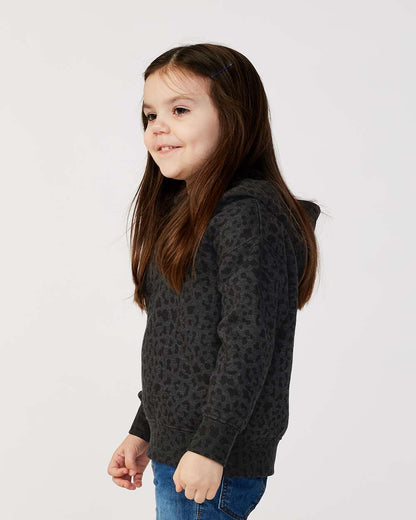 Rabbit Skins Toddler Pullover Fleece Hoodie 3326 #colormdl_Black Leopard
