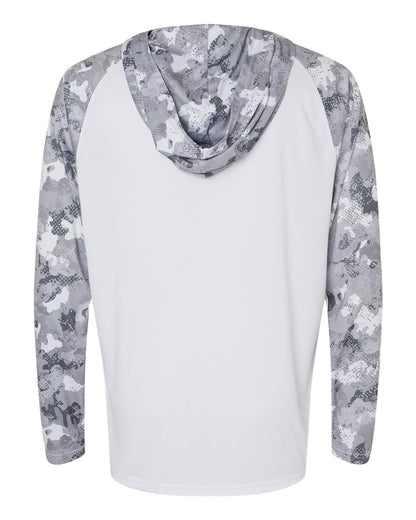 Paragon Unisex Tortuga Extreme Performance Hooded T-Shirt 240 #color_White/ Aluminum Camo