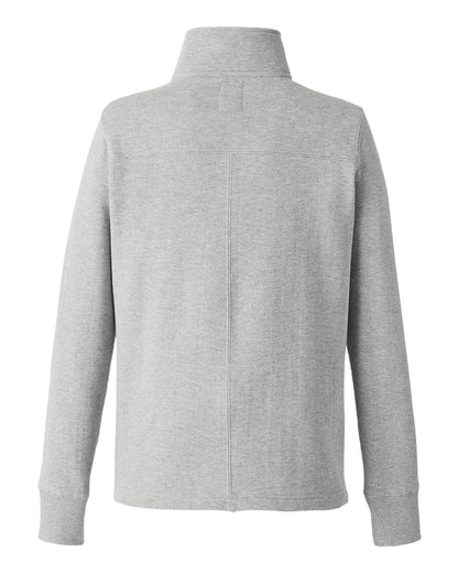 Nautica Women's Anchor Fleece Quarter-Zip Sweatshirt N17397 #color_Oxford Heather