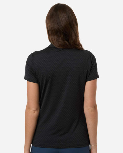 Adidas Women's 4-Way Stretch Printed Polo A717 #colormdl_Carbon