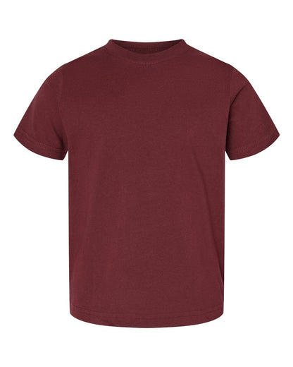 Rabbit Skins Toddler Fine Jersey Tee 3321 #color_Maroon
