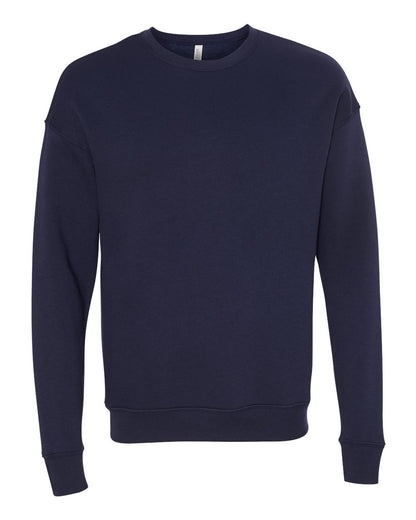 BELLA + CANVAS Unisex Sponge Fleece Drop Shoulder Crewneck Sweatshirt 3945 #color_Navy