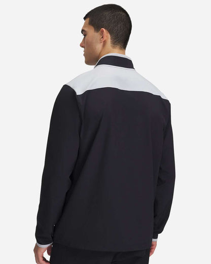 Under Armour Men's Motivate 3.0 Quarter-Zip Pullover 1389611 #colormdl_Black/ Mod Grey/ White