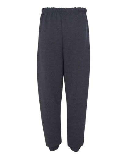 JERZEES Unisex Super Sweats NuBlend® Sweatpants with Pockets 4850MR #color_Black Heather