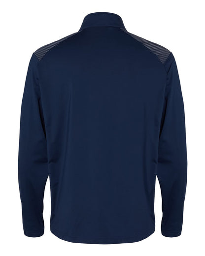 Adidas Shoulder Stripe Quarter-Zip Pullover A520 #color_Team Navy Blue