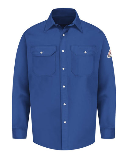 Bulwark Men's Tall Snap-Front Uniform Shirt - EXCEL FR SES2T #color_Royal Blue