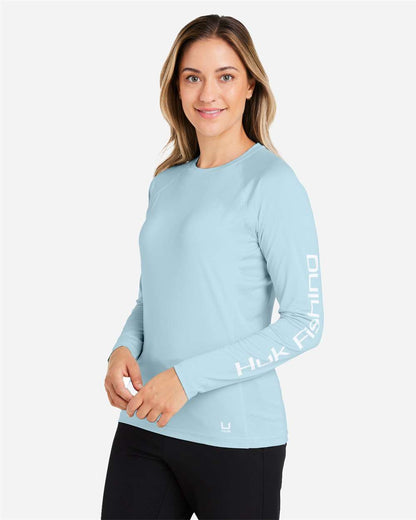 HUK Women's LoPro Pursuit T-Shirt H612L04 #colormdl_Plein Air