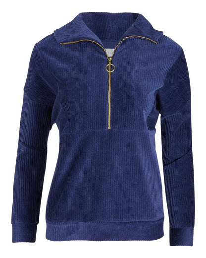 Boxercraft Women's Manchester Quarter Zip BW5203 #color_Navy