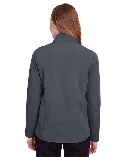 North End Women's Quest Stretch Quarter-Zip Pullover NE401W #colormdl_Carbon/ Black