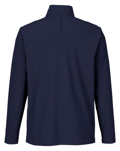 Devon & Jones Men's CrownLux Performance® Windsor Welded Quarter-Zip Pullover DG410 #color_Navy