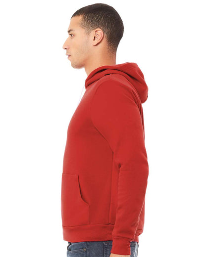 BELLA + CANVAS Sponge Fleece Hoodie 3719 #colormdl_Red