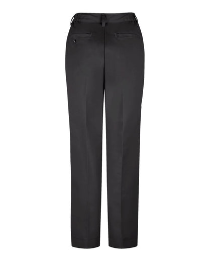 Red Kap Women's Extended Sizes Elastic Insert Work Pants PT61EXT #color_Black - Unhemmed