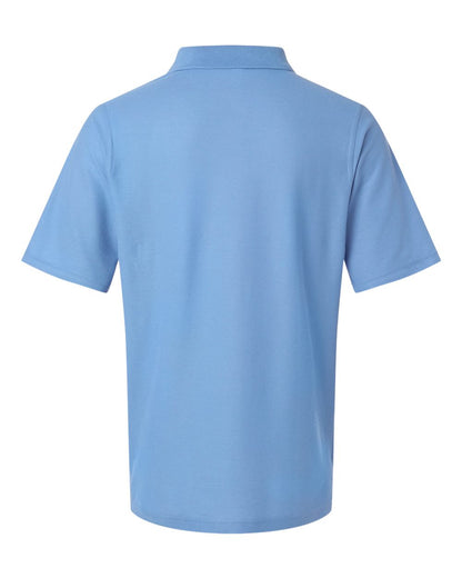 Harriton Men's Maverick CVC Pique Polo M105 #color_Light College Blue