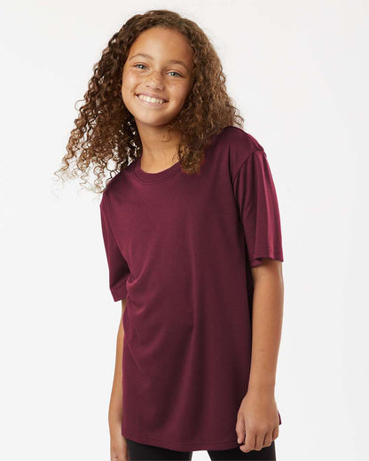 AllPro Youth Pro-Lock Performance T-Shirt 48000Y #colormdl_Maroon