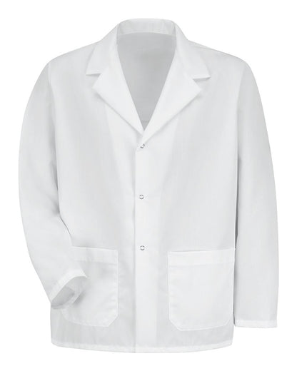 Red Kap Unisex Specialized Lapel Counter Coat KP16 #color_White