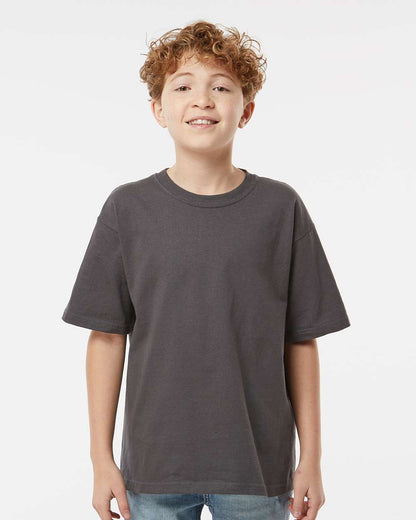 M&O Youth Gold Soft Touch T-Shirt 4850 #colormdl_Charcoal
