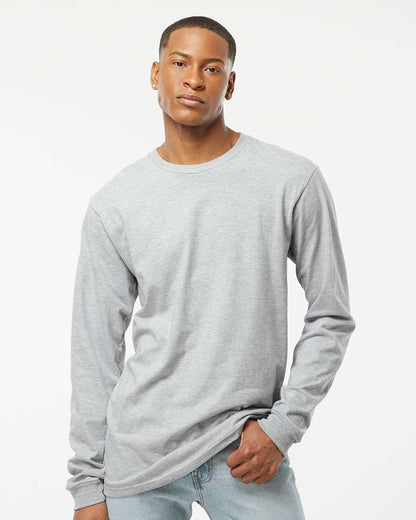 Tultex Heavyweight Jersey Long Sleeve T-Shirt 291 #colormdl_Heather Grey