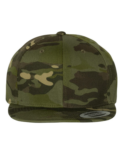 YP Classics Premium Flat Bill Snapback Cap 6089M #color_Multicam Tropic