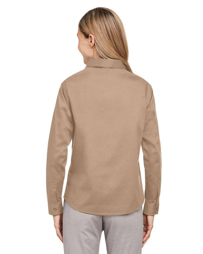 Harriton Women's Advantage IL Workshirt M585LW #colormdl_Khaki