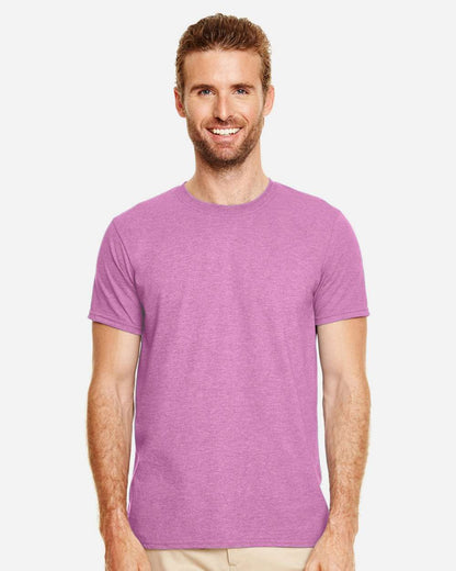 Gildan Unisex Softstyle® T-Shirt 64000 #colormdl_Heather Radiant Orchid