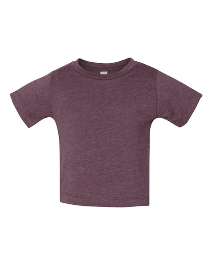 BELLA + CANVAS Infant Jersey Tee 3001B #color_Heather Maroon