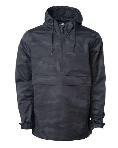 Independent Trading Co. Nylon Anorak EXP94NAW #color_Black Camo