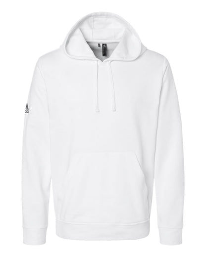Adidas Unisex Fleece Hooded Sweatshirt A432 #color_White