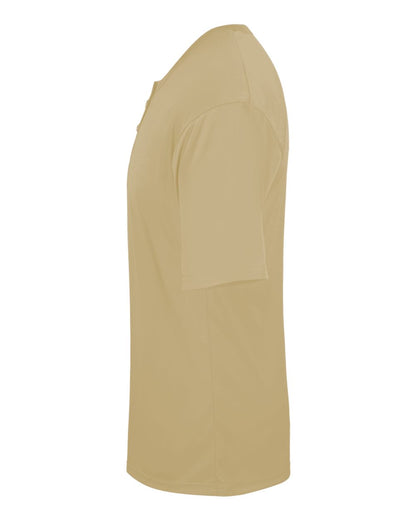 Alleson Athletic Men's B-Core Placket Jersey 7930 #color_Vegas Gold