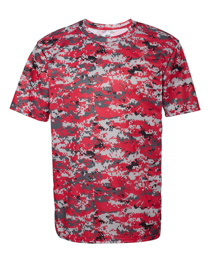 Badger Digital Camo T-Shirt 4180 #color_Red Digital