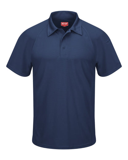 Red Kap Men's Performance Knit® Flex Series Active Polo SK92 #color_Navy
