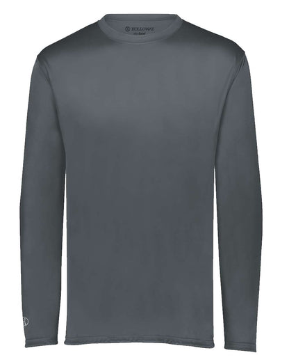 Holloway Youth Momentum Long Sleeve T-Shirt 222823 #color_Graphite