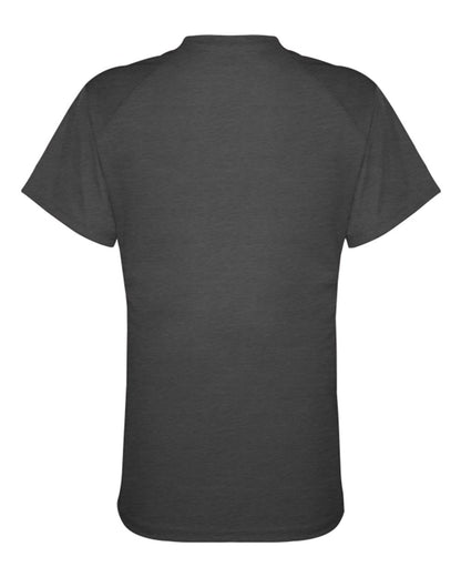 Badger FitFlex Women's Performance V-Neck T-Shirt 1002 #color_Charcoal