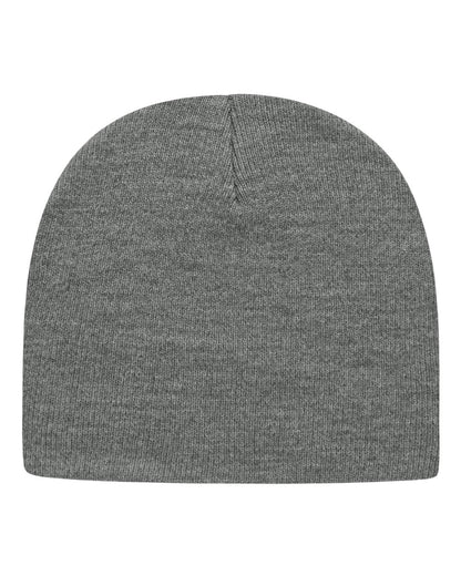 CAP AMERICA USA-Made 8 1/2" Beanie TKN28 #color_Heather Grey