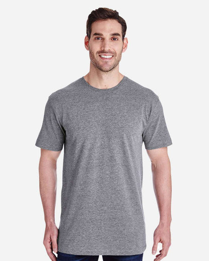 LAT Unisex Fine Jersey Tee 6901 #colormdl_Granite Heather
