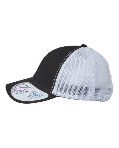 Infinity Her Women's Modern Trucker Cap CHARLIE #color_Black/ White