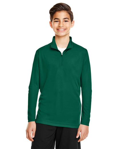 Team 365 Youth Zone Performance Quarter-Zip Pullover TT31Y #colormdl_Sport Forest