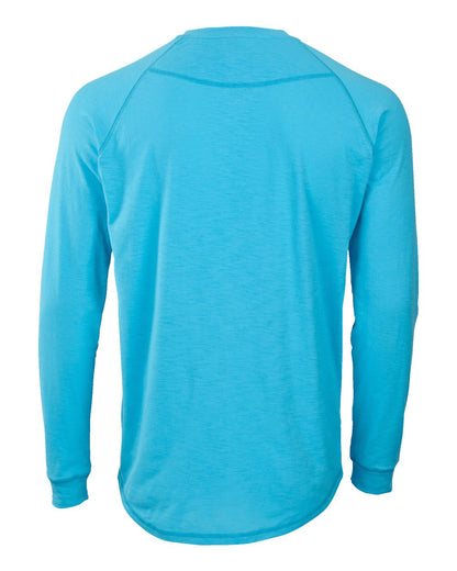 Boxercraft Henley Long Sleeve T-Shirt BM3101 #color_Pacific Blue