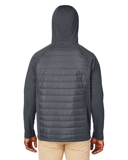 CORE365 Unisex Techno Lite Hybrid Hooded Jacket CE808 #colormdl_Carbon