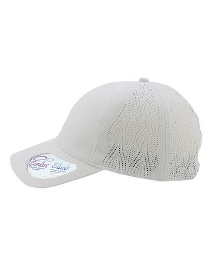 Infinity Her Women's Perforated Performance Cap GABY #color_Light Grey/ Snow Leopard