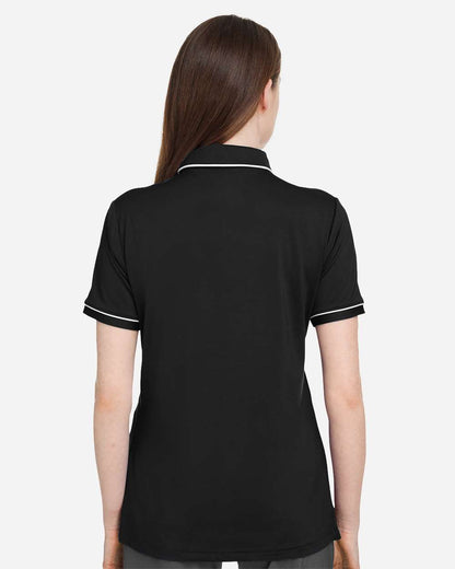 Under Armour Women's Tipped Teams Performance Polo 1376905 #colormdl_Black/ White