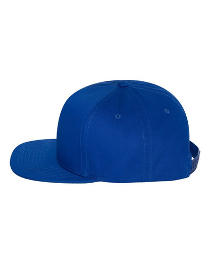 YP Classics Five-Panel Cotton Twill Snapback Cap 6007 #color_Royal Blue