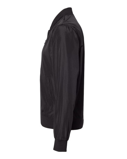Independent Trading Co. Unisex Lightweight Bomber Jacket EXP52BMR #color_Black